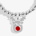 Children's Christmas A Little 'Rudolph The Reindeer' Bracelet | Silver Plated