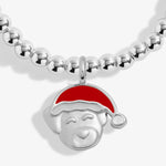 Children's Christmas A Little 'Santa Paws' Bracelet | Silver Plated