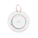 Children's Happy Little Moments 'Be Happy' Bracelet | Silver Plated