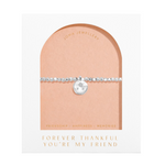 Dolce Vita 'Forever Thankful You're My Friend' Bracelet | Silver Plated