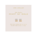 Forever Yours 'You Have A Heart Of Gold' Earrings | Silver & Gold Plated