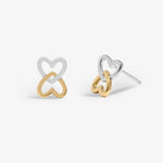 Forever Yours 'You Have A Heart Of Gold' Earrings | Silver & Gold Plated