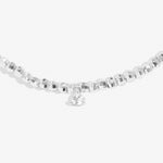 Halo Pearl Beaded CZ & Pearl Bracelet | Silver Plated