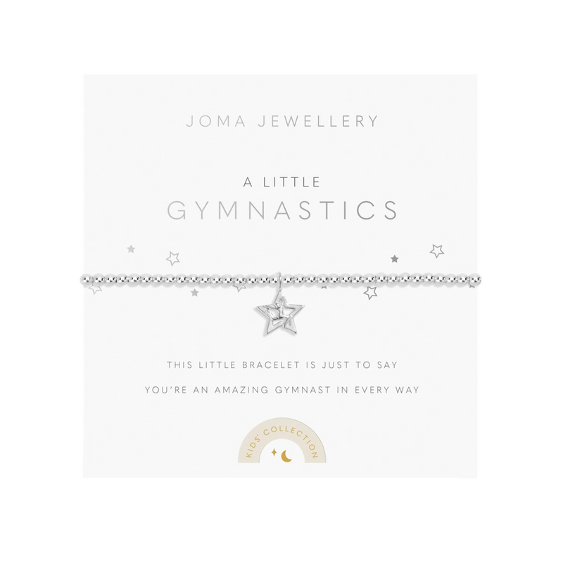 Kids' A Little 'Gymnastics' Bracelet | Silver Plated