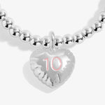 Kids' Confetti A Little '10th Birthday' Bracelet | Silver Plated