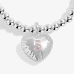 Kids' Confetti A Little '5th Birthday' Bracelet | Silver Plated