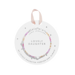 Kids' Happy Little Moments 'Lovely Daughter' Bracelet | Silver Plated