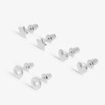 Life's A Charm 'Birthday' Earrings | Silver Plated | Set of 3