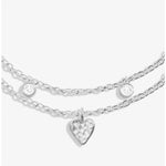 Lumia Hammered Heart Bracelet | Silver Plated