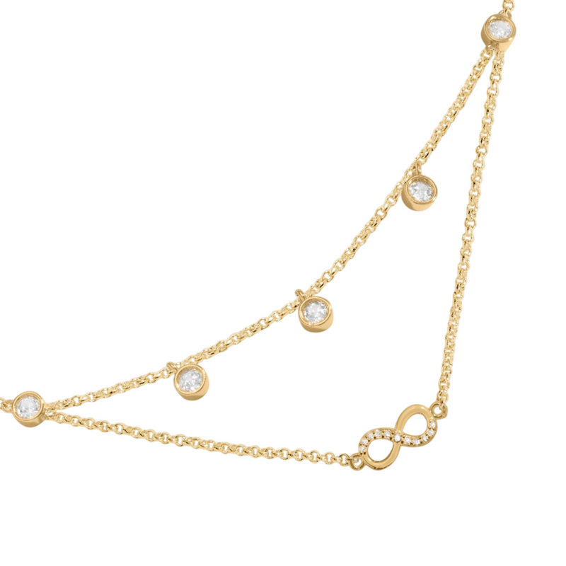 Lumia Infinity Necklace | Gold Plated