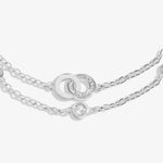 Lumia Linked Circles Bracelet | Silver Plated