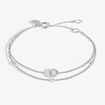 Lumia Linked Circles Bracelet | Silver Plated