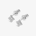 Mini Charms Pavé Diamond Earrings | Silver Plated