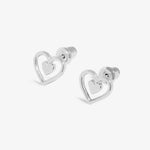 Mother's Day From The Heart 'Happy Mother's Day' Earrings | Silver Plated