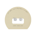 Soul Shine Pavé Illusion Hoop Earrings | Silver Plated