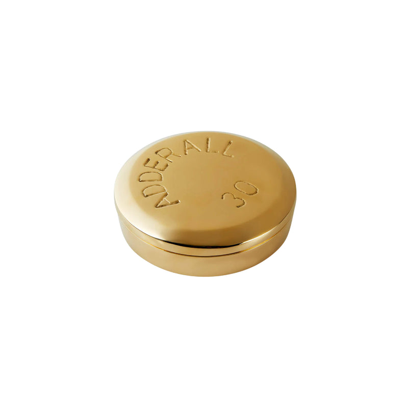 Adderall Pill Box | Brass