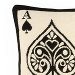 Dealer's Choice 'Ace of Spades' Needlepoint Cushion | 30x40cm