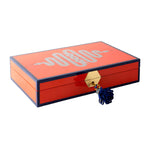 Eden Snakes Lacquer Jewellery Box | Orange