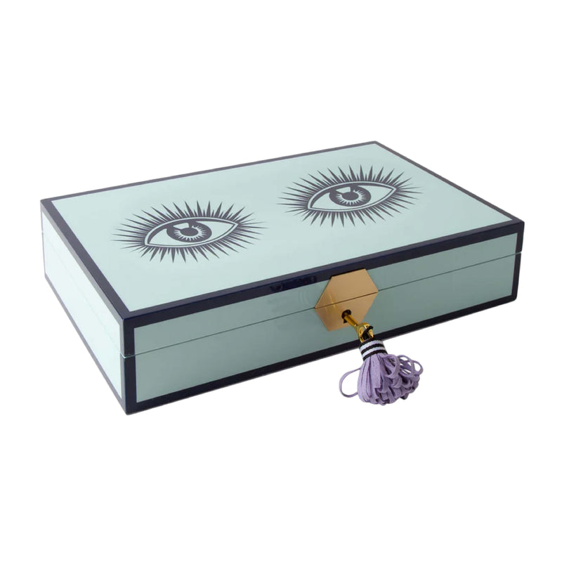 Le Wink Lacquer Jewellery Box | Ice Blue