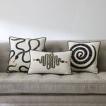 Snake Embroidered Cushion | 50x30cm