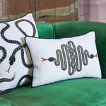 Snake Embroidered Cushion | 50x30cm