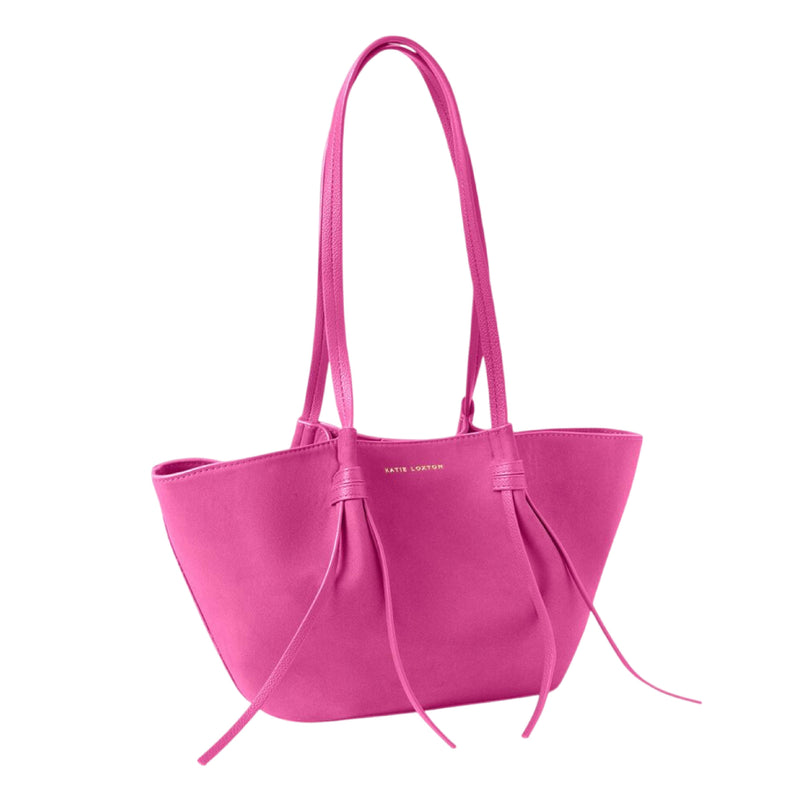 Celina Tote Bag | Magenta Suedette | Small