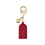 'Do All Things With Love' Keepsake Charm Keyring | Garnet Red