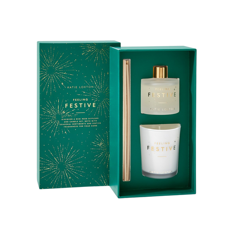 'Feeling Festive' Christmas Fragrance Gift Set | Emerald Green