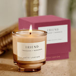 'Friend' Sentiment Candle | Peach Rose & Sweet Mandarin