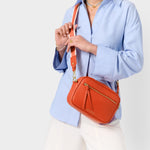 Hallie Crossbody Bag | Deep Orange