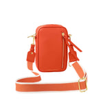 Hallie Crossbody Bag | Deep Orange | Small