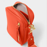 Hallie Crossbody Bag | Deep Orange | Small