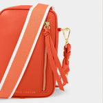 Hallie Crossbody Bag | Deep Orange | Small