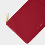 Hana Pouch | Garnet Red