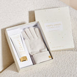 'Happy Hands' Hand Cream & Gloves Gift Set | Off White