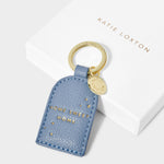 'Home Sweet Home' Boxed Keyring | Cornflower Blue