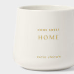 'Home Sweet Home' Porcelain Mug | White & Gold