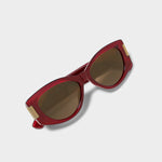 Rimini Sunglasses | Deep Red