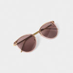 Santorini Sunglasses | Transparent Rose Gold