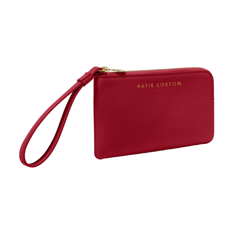 Small Wristlet Pouch | Garnet Red