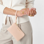 Small Wristlet Pouch | Nude Pink