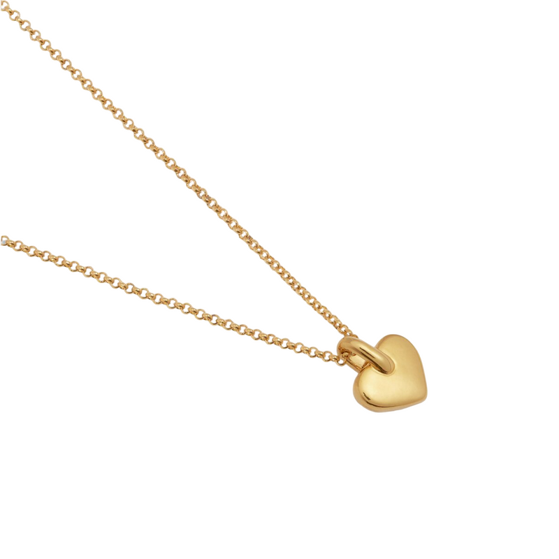 Waterproof Alora Heart Necklace | Gold Plated