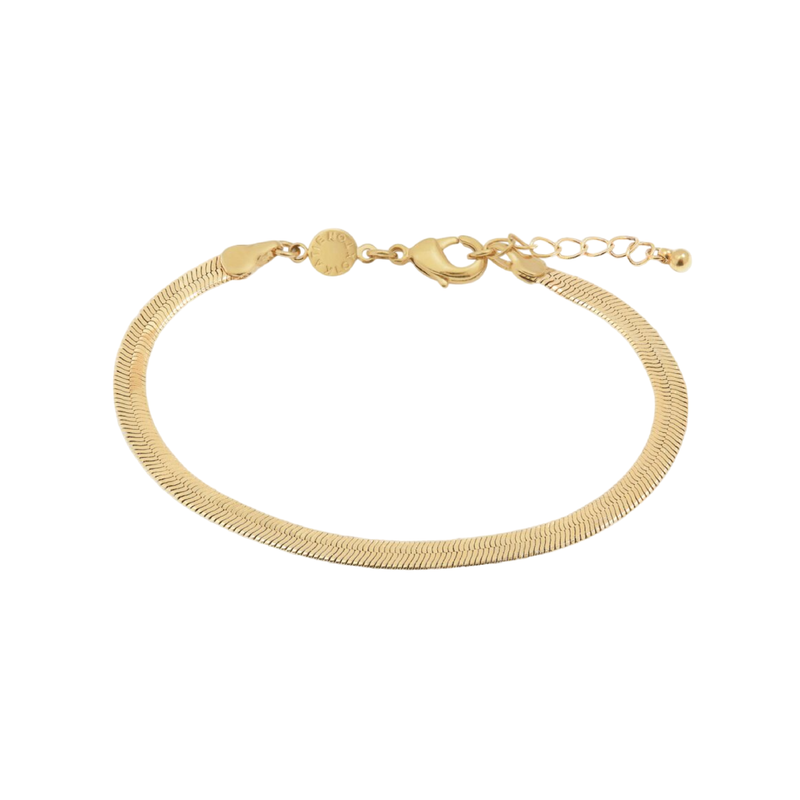 Waterproof Ciana Snake Chain Bracelet | Gold Plated