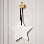 'Winter' Hanging Ceramic Star Diffuser | Cinnamon & Nutmeg Chai