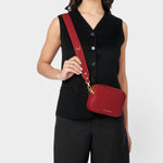 Zana Mini Crossbody Bag | Garnet Red