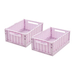 Medium Weston Storage Box | Light Lavender | Set of 2