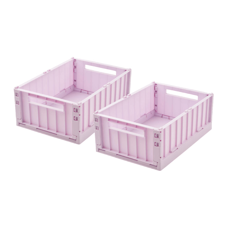 Medium Weston Storage Box | Light Lavender | Set of 2