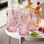 Sorrento Highball Glasses | Pink | 38cl | Set of 4