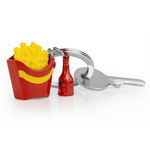 French Fries & Ketchup Keyring