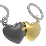 Two Piece Heart Puzzle | Black & Gold